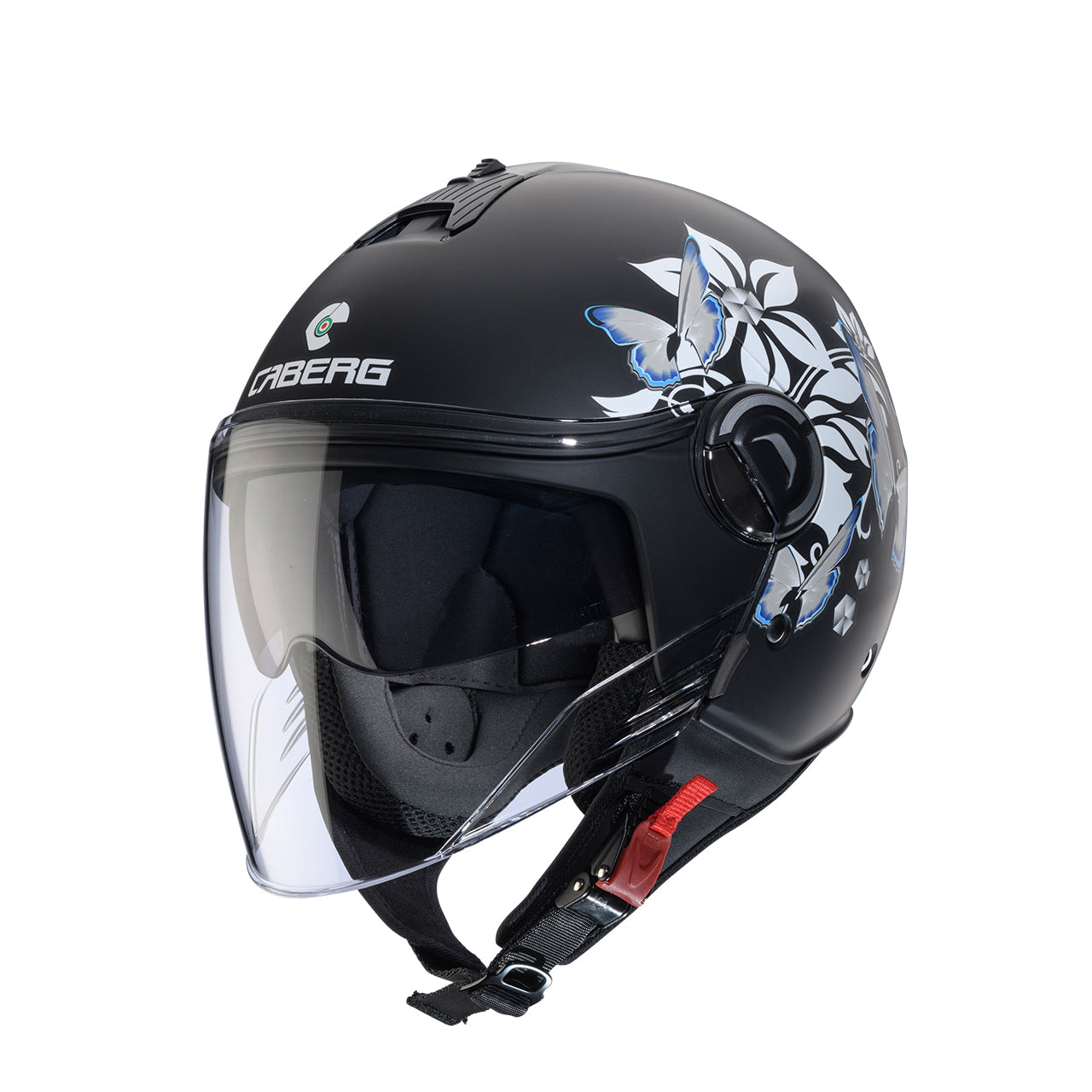 Casco jet Riviera V4X Nero Opaco Bianco Grigio