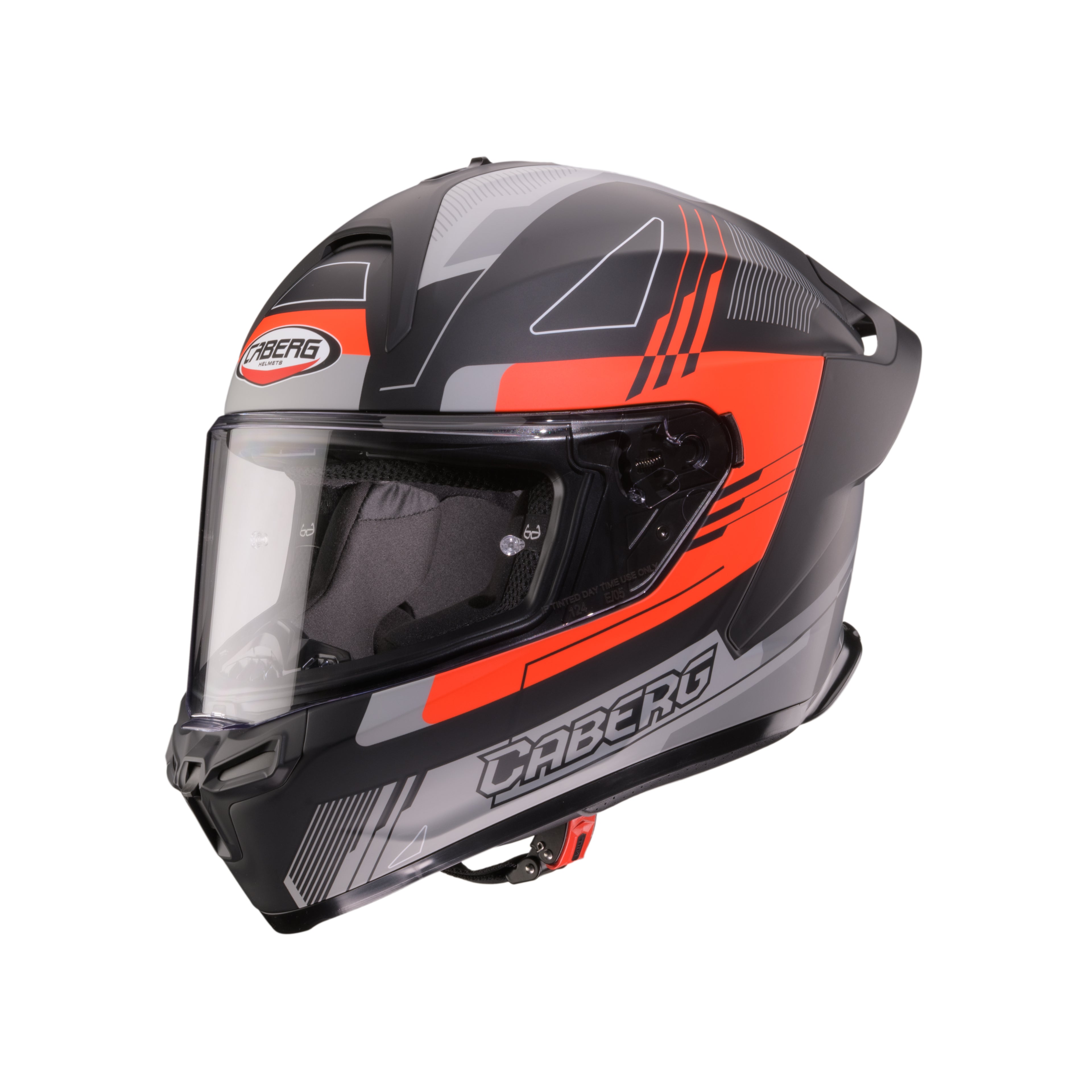 Casco Caberg Roxter Colt rosso fluo opaco