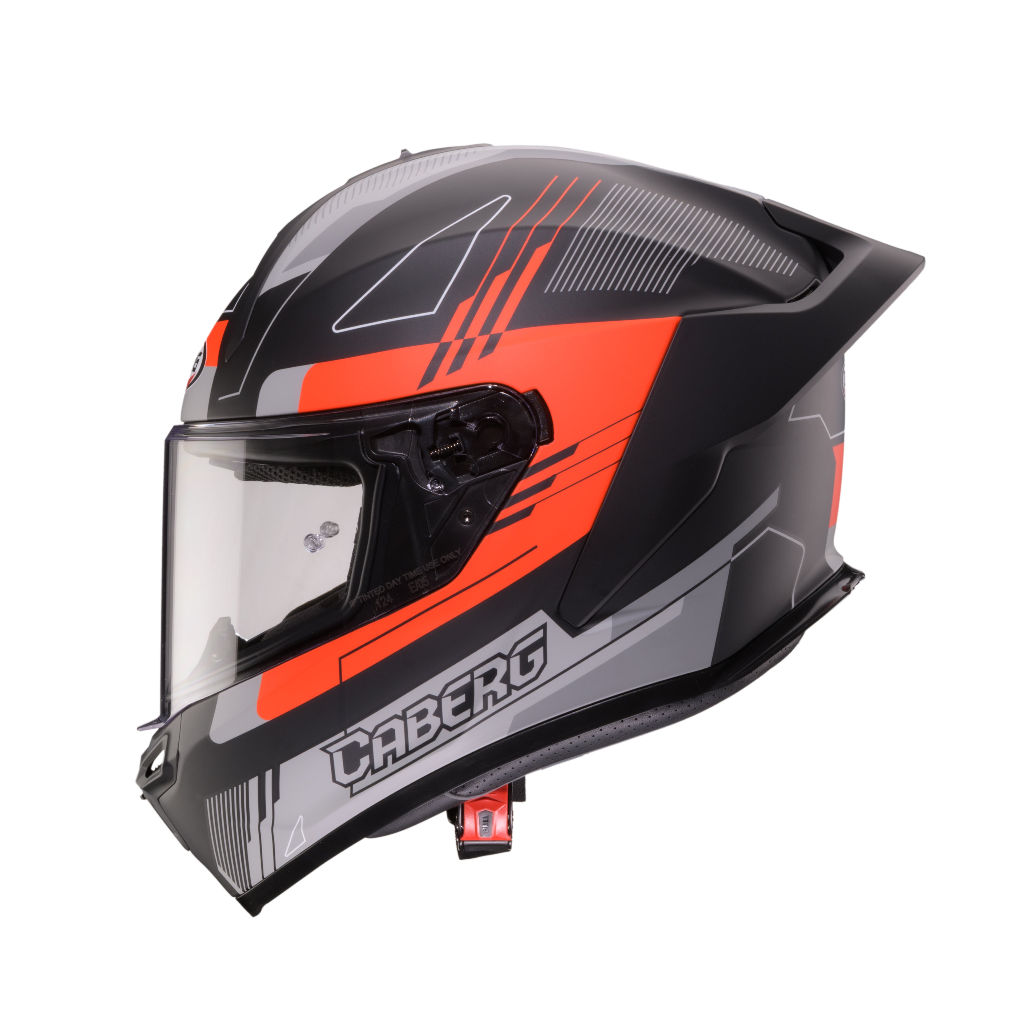 Casco Caberg Roxter Colt rosso fluo opaco